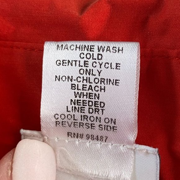 The Look Woman Orange Button Down Oversized Top Size 2X Lagenlook Quiet Luxury - Picture 4 of 8